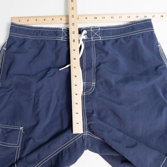 Polo Ralph Lauren Cargo Swim Trunks Mens XL Navy Blue Drawstring Mesh Lined Pony - Picture 6 of 16